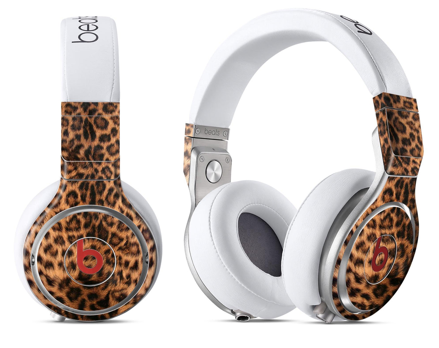 Mirrored Leopard Hide - Full Body Skin Decal Wrap Kit for Beats by Dre