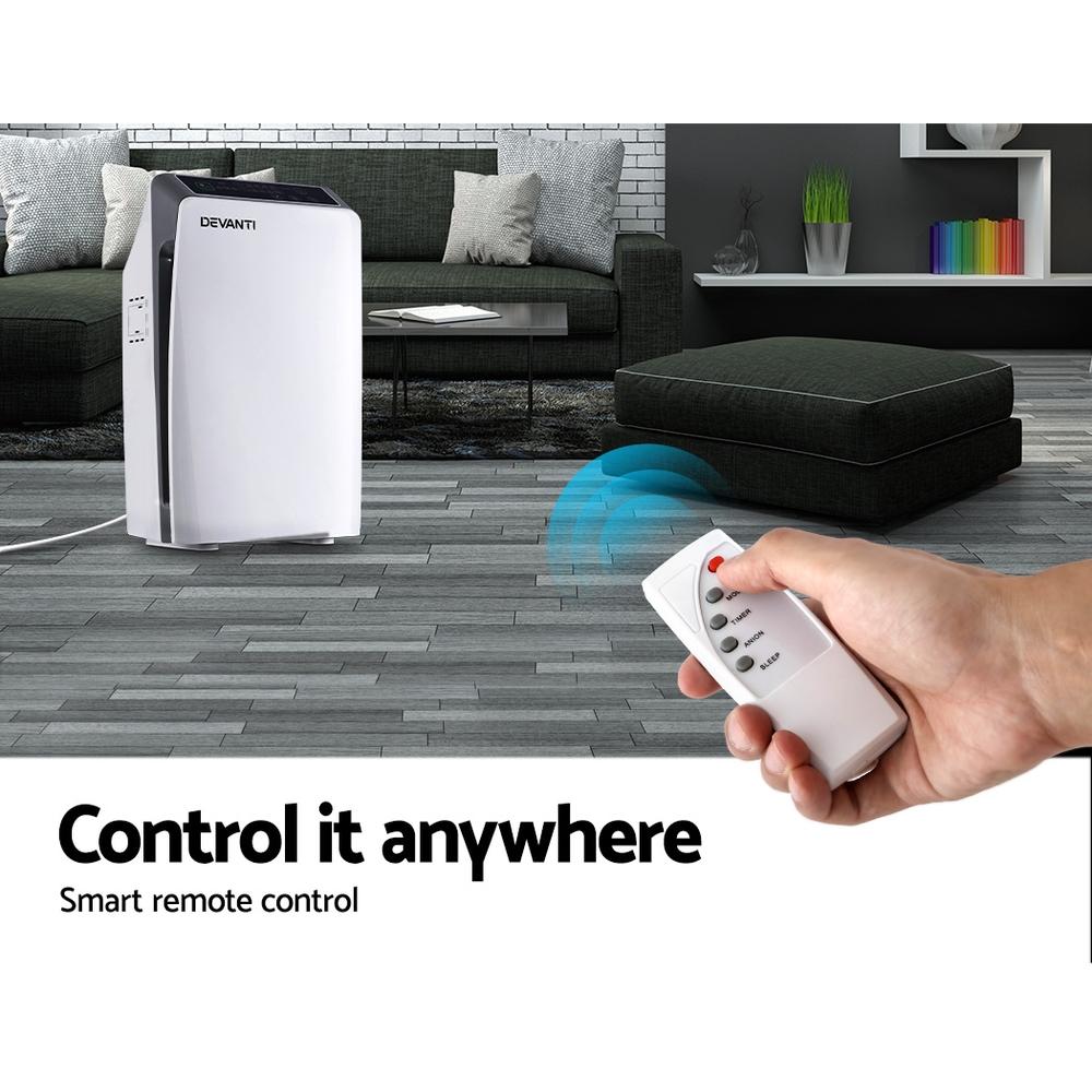 Devanti Air Purifier Purifiers HEPA Filter Home Freshener Carbon