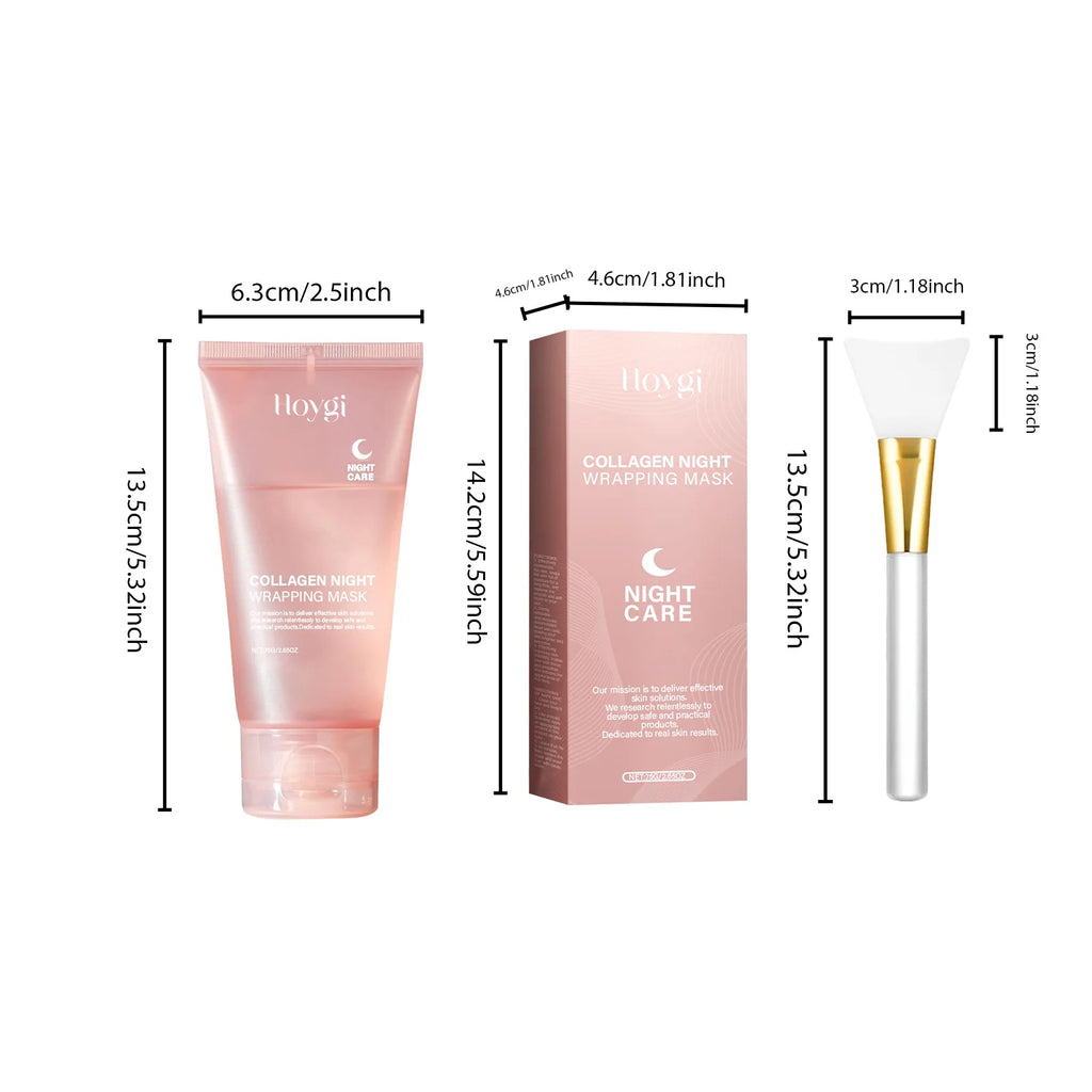 GlowWrap™ Collagen Night Mask 🌙✨ Wake Up Radiant