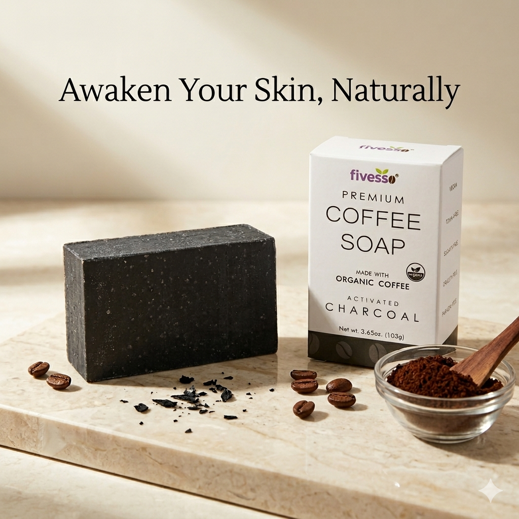 Activated Charcoal - Premium Coffee Soap Bar