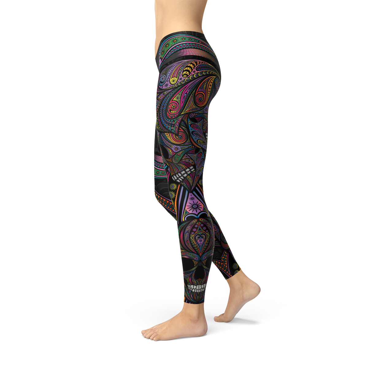 Womens Sugar Skull Leggings