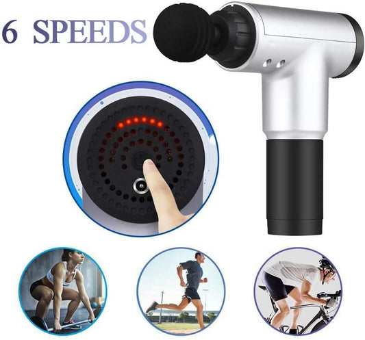 Stock Massage Gun Muscle Relaxation Massager Vibration Fascial Gun